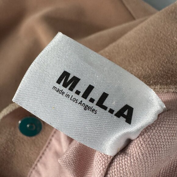 M.I.L.A. JACKIE Suede Crossbody Bag in Taupe - Picture 12 of 15